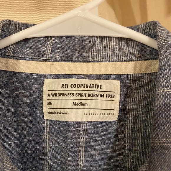 REI Hemp/Cotton Camp Collar Medium - Picture 3 of 4